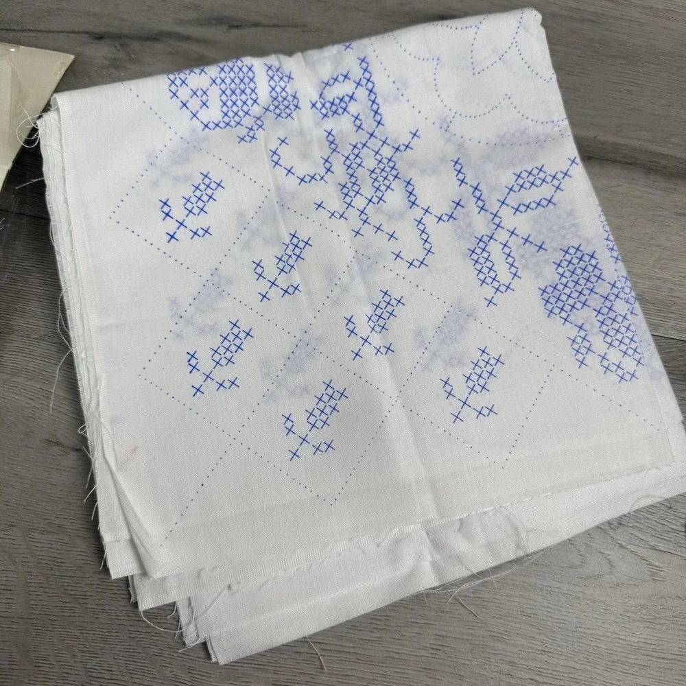 WonderArt Colonial Rose Quilt Block Kit 6 Stamped 17x17 Blocks USA Craft OPEN
